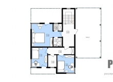 План 2 этажа - проект дома РосПроект 1